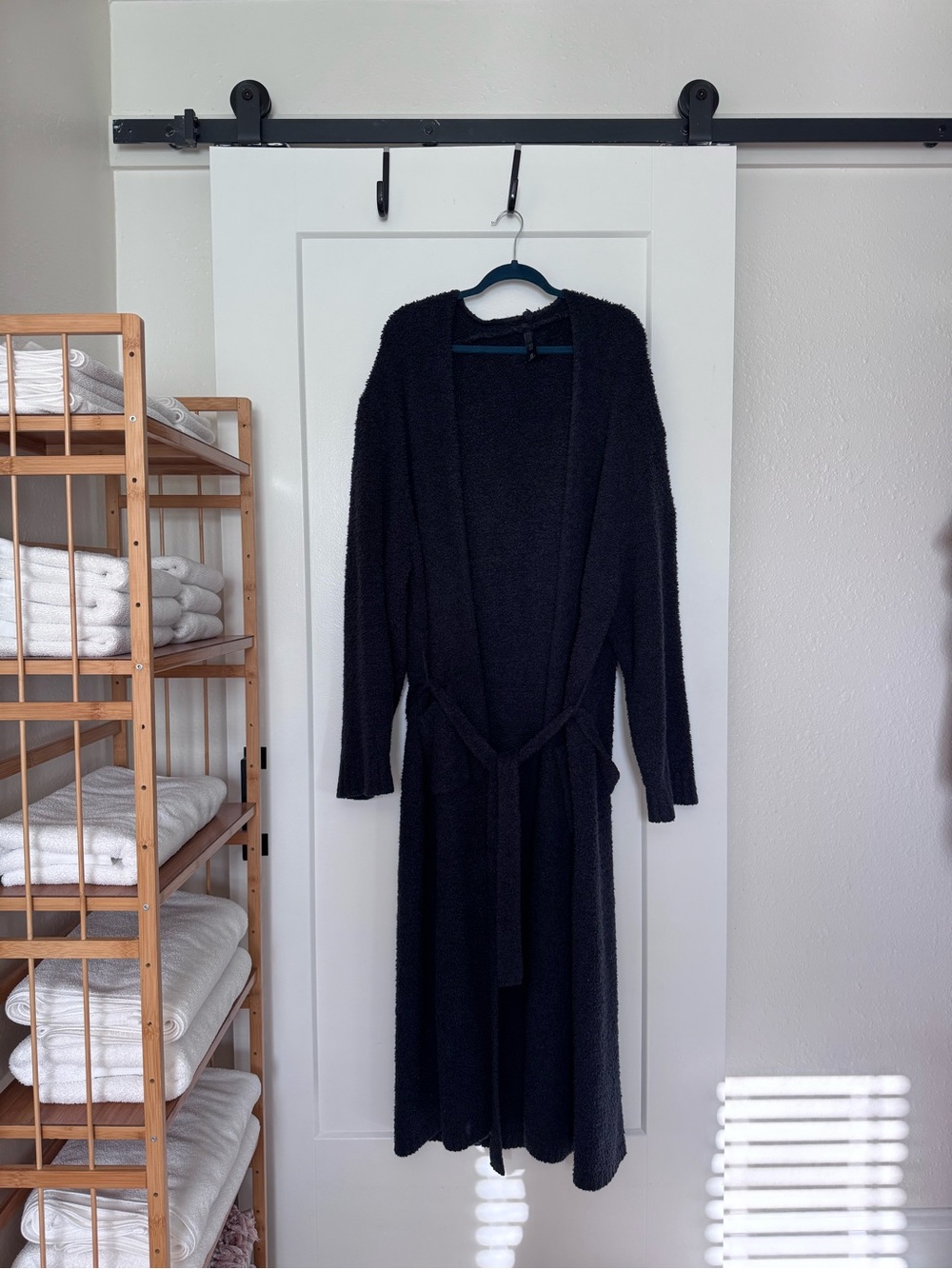 Skims cozy robe L/XL black